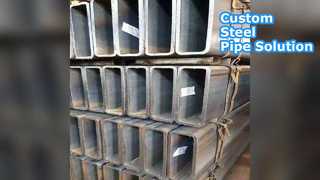 أنابيب فولاذية سوداء رمادية مخصصة مقاس 600 × 600 مم غير ملحومة